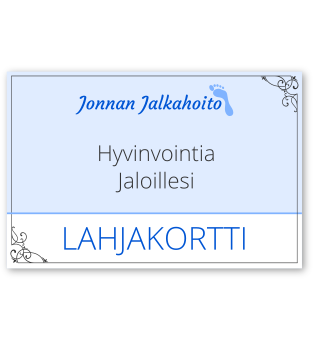 Jonnan Jalkahoidon lahjakortti